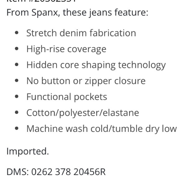 Spanx EveryWear pull on shapewear jeans in Vintage Indigo - Picture 9 of 15